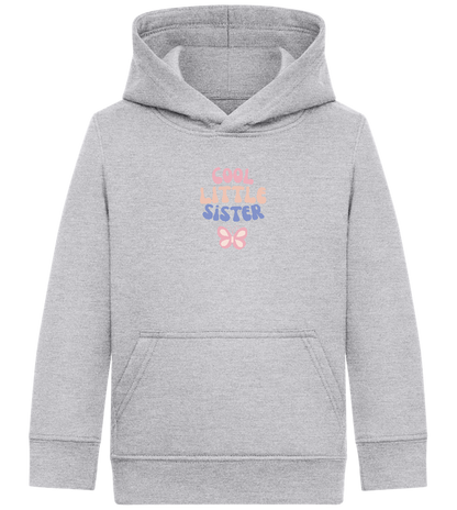 Cool Little Sister Butterfly Design - Comfort Kids Hoodie_ORION GREY II_front