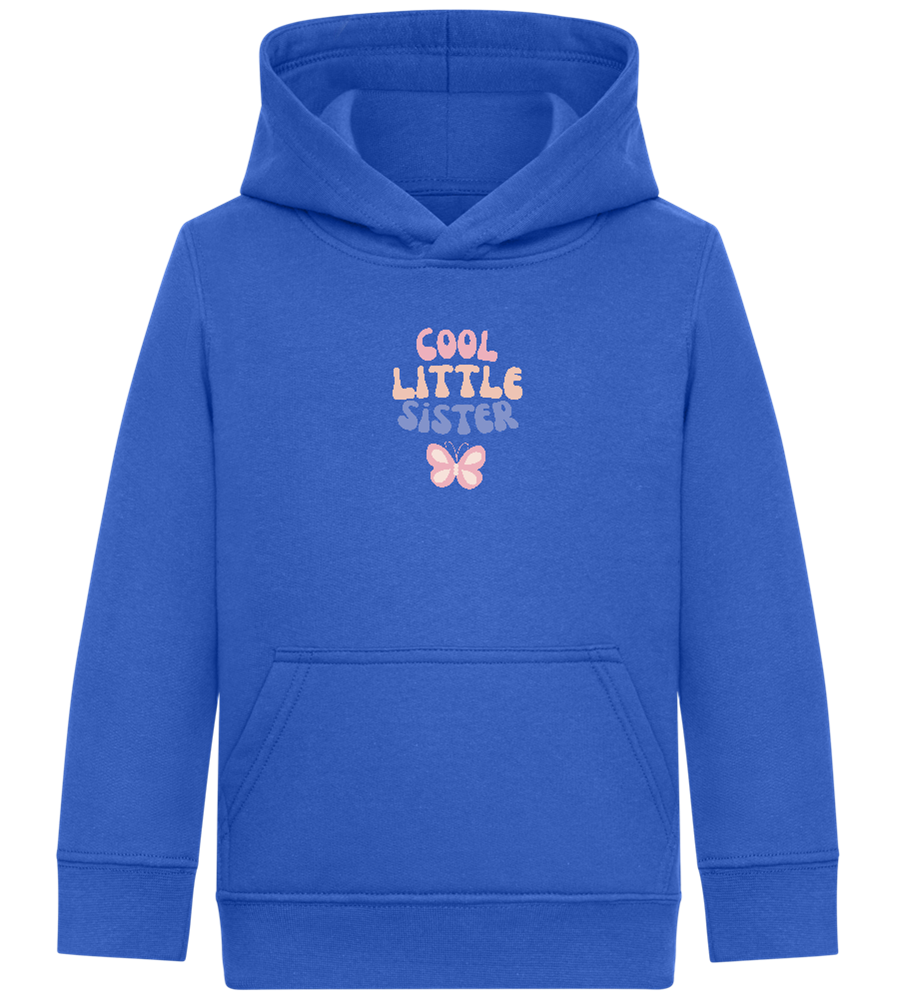 Cool Little Sister Butterfly Design - Comfort Kids Hoodie_ROYAL_front