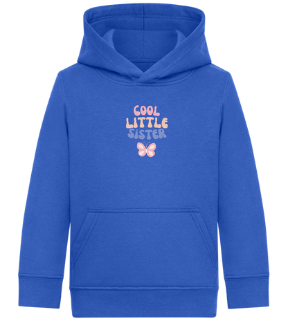 Cool Little Sister Butterfly Design - Comfort Kids Hoodie_ROYAL_front