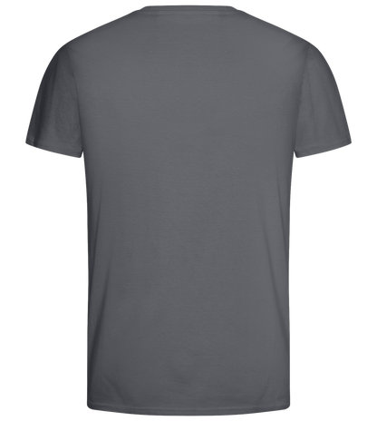 Retro F1 Design - Basic men's fitted t-shirt_MOUSE GREY_back