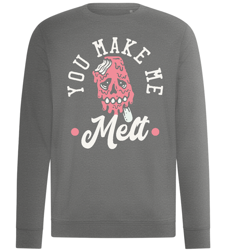 You Make Me Melt Ice Cream Design - Comfort unisex sweater_ORION GREY II_front