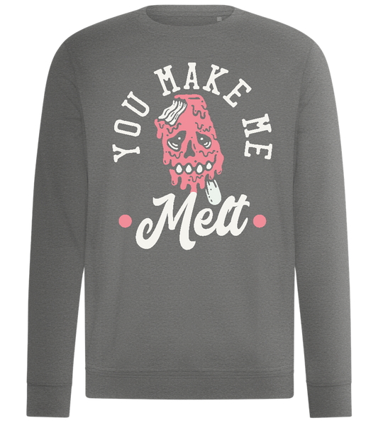 You Make Me Melt Ice Cream Design - Comfort unisex sweater_ORION GREY II_front