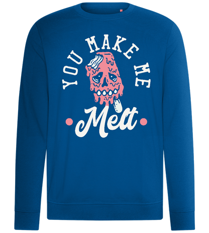 You Make Me Melt Ice Cream Design - Comfort unisex sweater_ROYAL_front