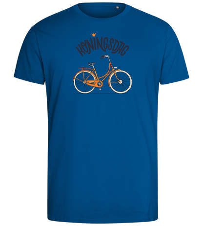 Koningsdag Oranje Fiets Design - Comfort men's fitted t-shirt_ROYAL_front