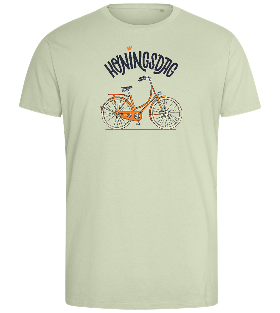 Koningsdag Oranje Fiets Design - Comfort men's fitted t-shirt_SILESTONE_front