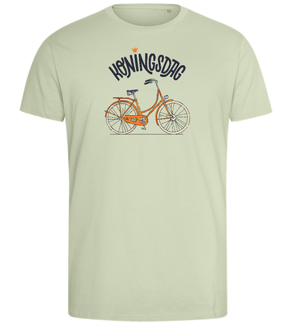 Koningsdag Oranje Fiets Design - Comfort men's fitted t-shirt_SILESTONE_front