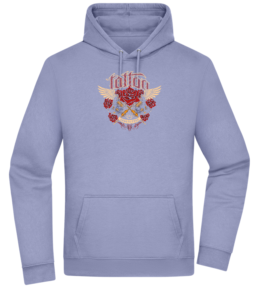 Subculture Tattoo Design - Premium Essential Unisex Hoodie_BLUE_front