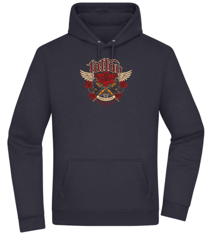 Subculture Tattoo Design - Premium Essential Unisex Hoodie_FRENCH NAVY_front