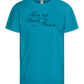 Chin Up Heels Down Design - Basic kids t-shirt_TURQUOISE_front