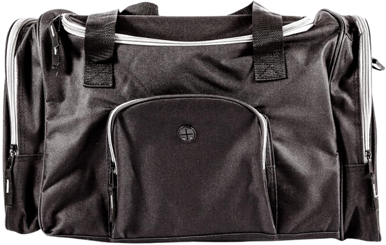 Sports Bag with Side Compartments_BLACK_front