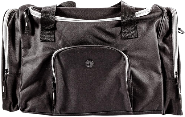 Sports Bag with Side Compartments_BLACK_front