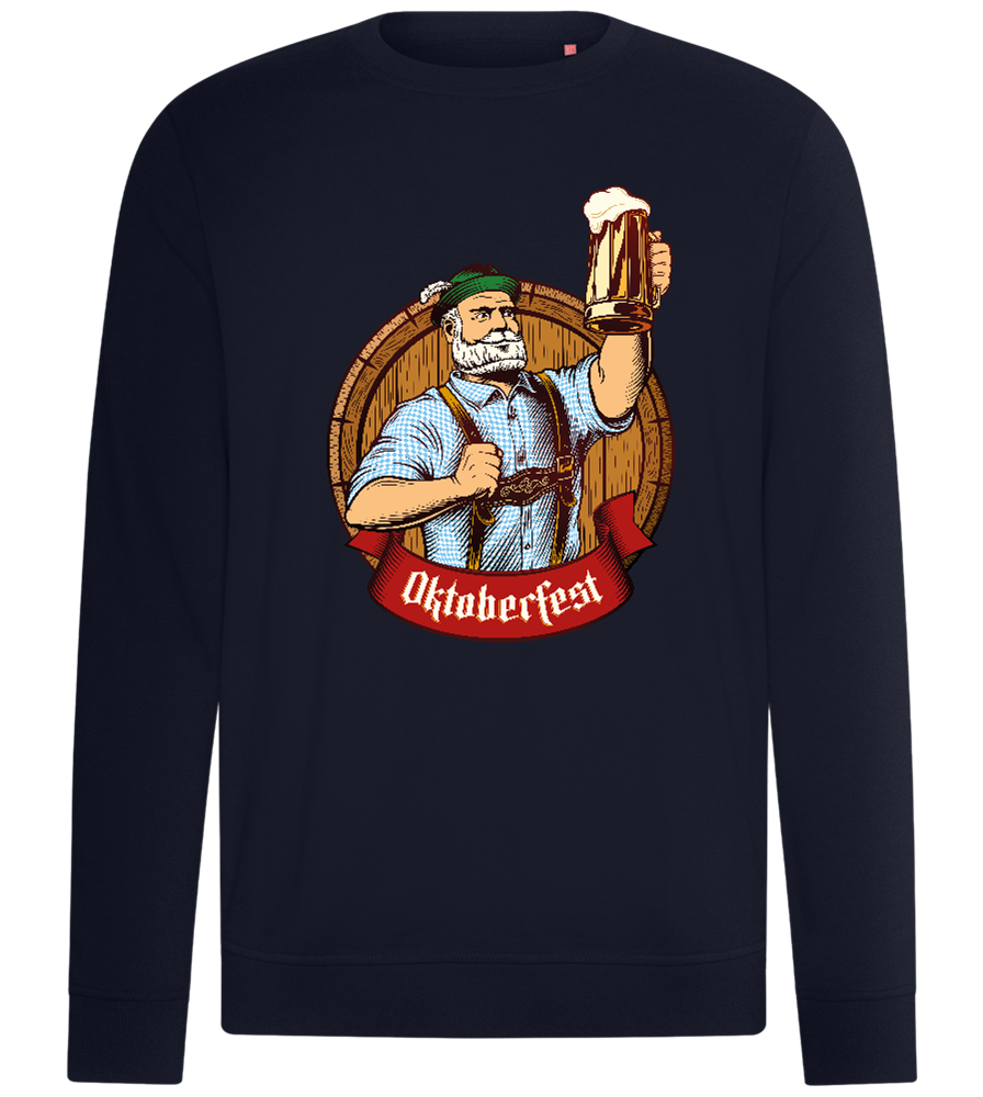 Oktoberfest Man Design - Comfort unisex sweater_FRENCH NAVY_front