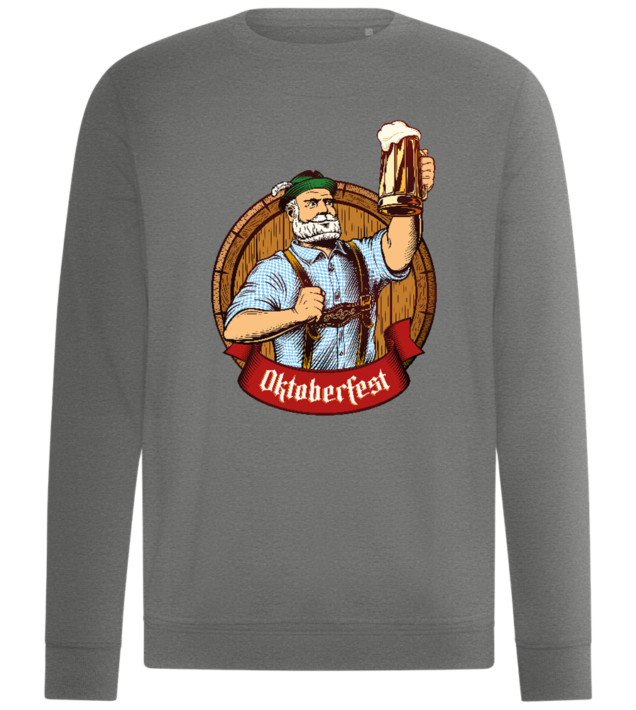 Oktoberfest Man Design - Comfort unisex sweater_ORION GREY II_front