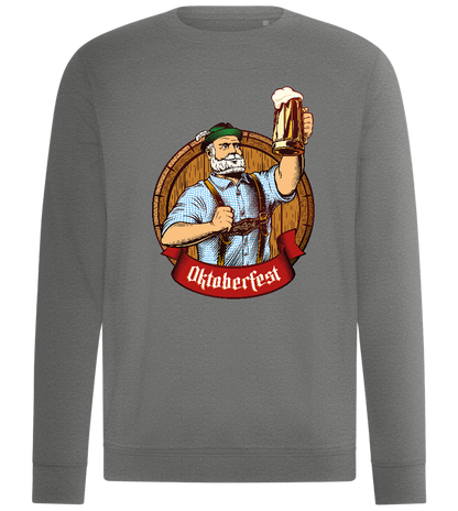 Oktoberfest Man Design - Comfort unisex sweater_ORION GREY II_front