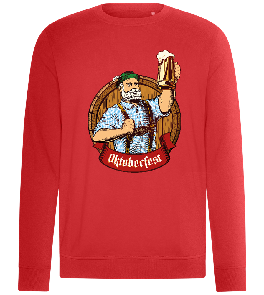 Oktoberfest Man Design - Comfort unisex sweater_RED_front