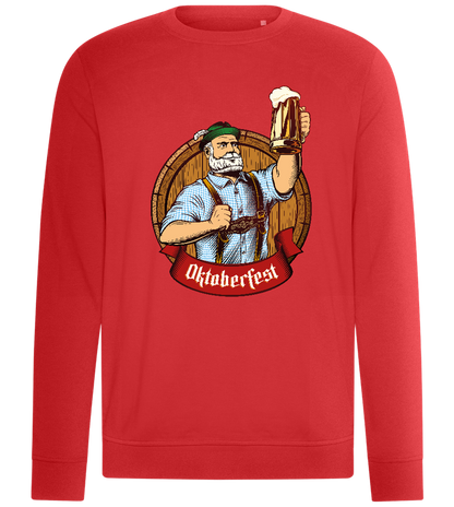 Oktoberfest Man Design - Comfort unisex sweater_RED_front