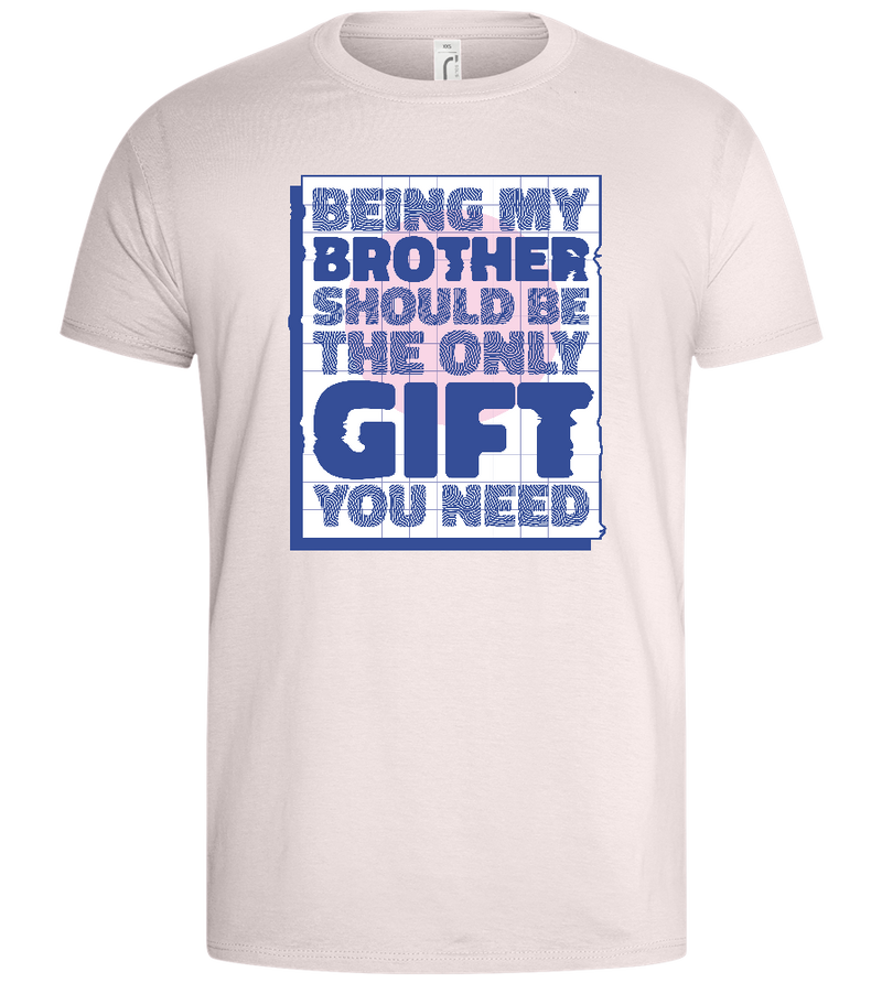 Brother Only Gift Design - Basic men's t-shirt_LIGHT PINK_front