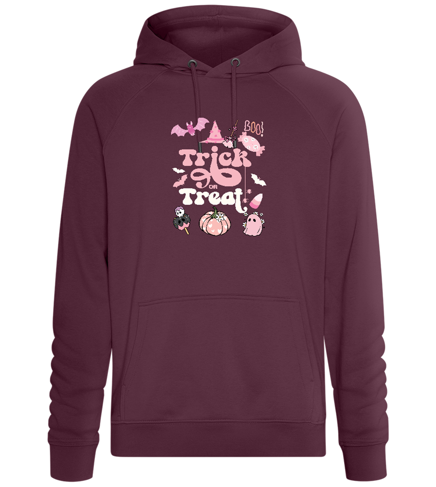 Pink Trick or Treat Design - Comfort unisex hoodie_BORDEAUX_front