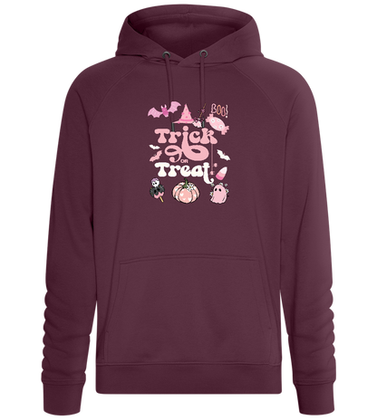 Pink Trick or Treat Design - Comfort unisex hoodie_BORDEAUX_front