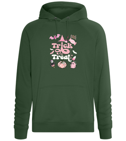 Pink Trick or Treat Design - Comfort unisex hoodie_GREEN BOTTLE_front