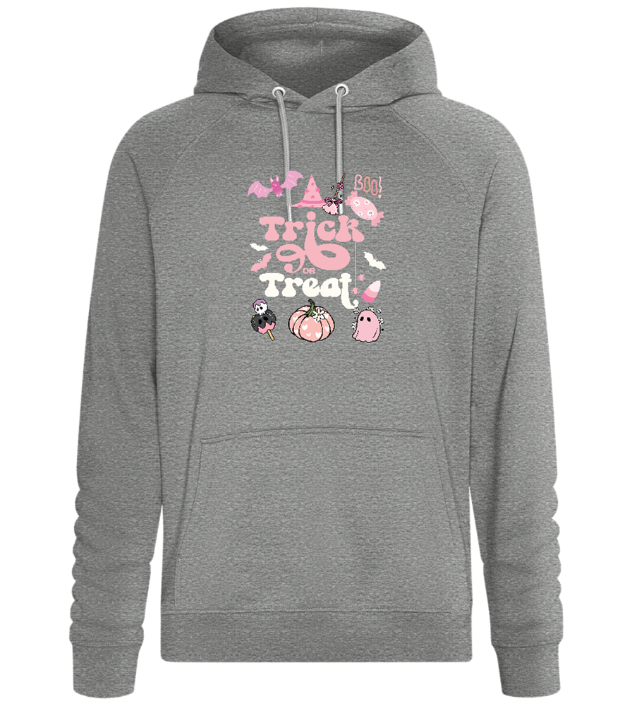 Pink Trick or Treat Design - Comfort unisex hoodie_ORION GREY II_front