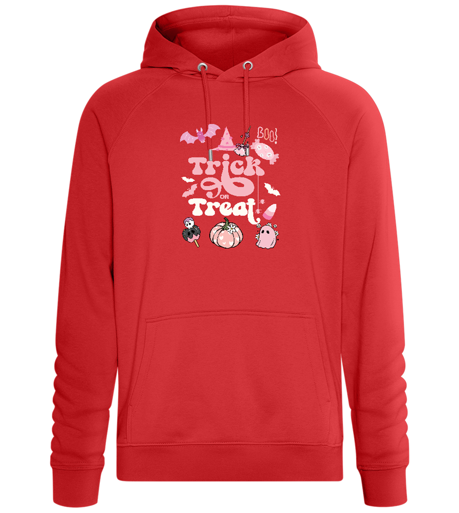 Pink Trick or Treat Design - Comfort unisex hoodie_RED_front