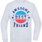 Awesome BFF Design - Comfort Essential Unisex Sweater_CREAMY BLUE_front