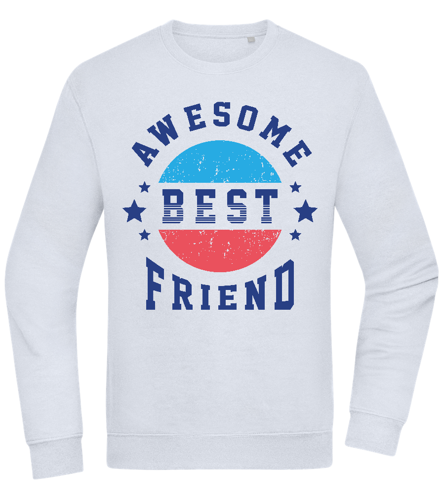 Awesome BFF Design - Comfort Essential Unisex Sweater_CREAMY BLUE_front