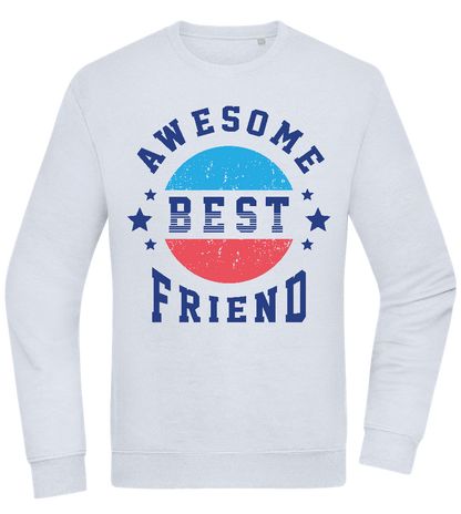 Awesome BFF Design - Comfort Essential Unisex Sweater_CREAMY BLUE_front