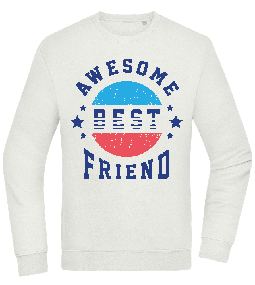 Awesome BFF Design - Comfort Essential Unisex Sweater_CREAMY GREEN_front