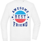 Awesome BFF Design - Comfort Essential Unisex Sweater_WHITE_front