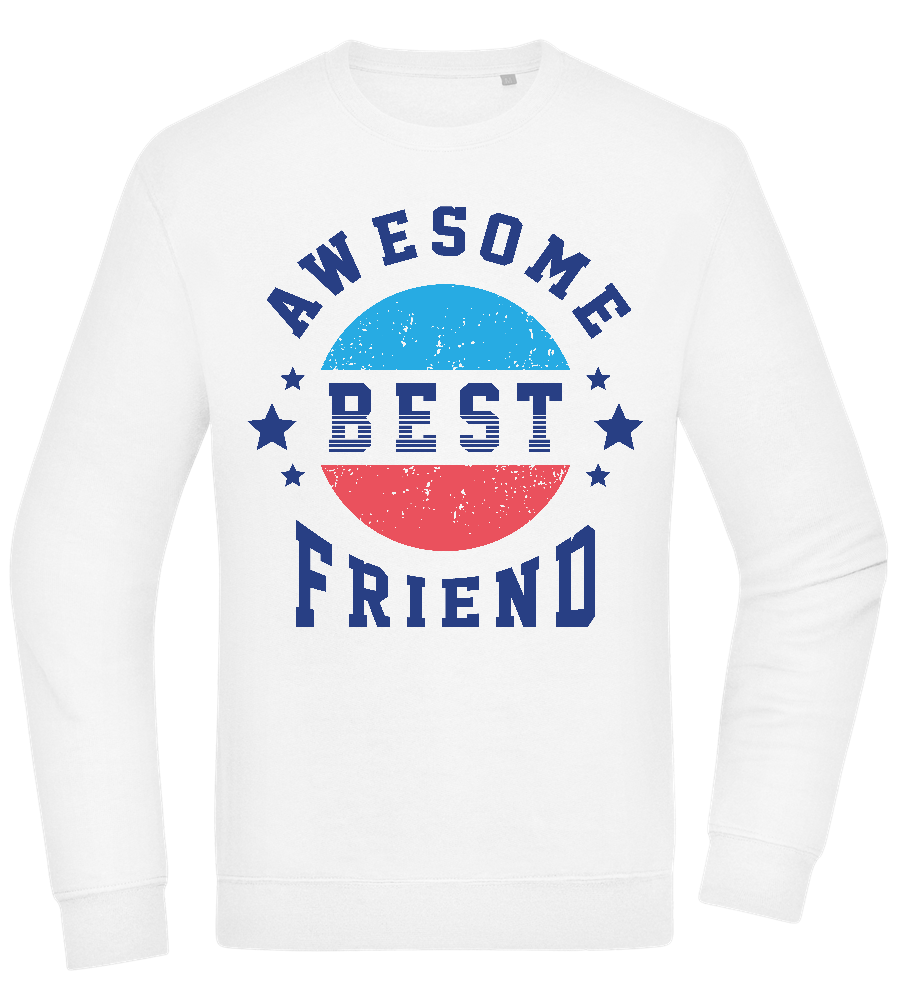 Awesome BFF Design - Comfort Essential Unisex Sweater_WHITE_front