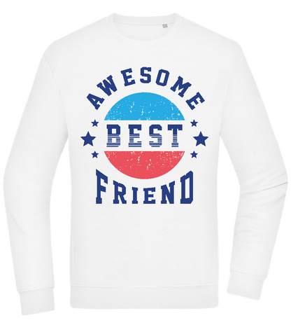 Awesome BFF Design - Comfort Essential Unisex Sweater_WHITE_front