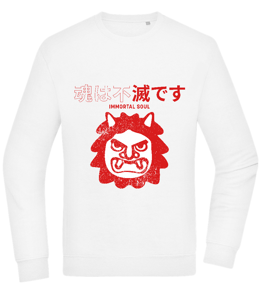 Immortal Soul Design - Comfort Essential Unisex Sweater_WHITE_front