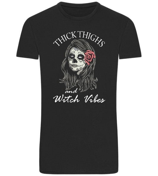 Thick Thighs Design - Basic Unisex T-Shirt_DEEP BLACK_front
