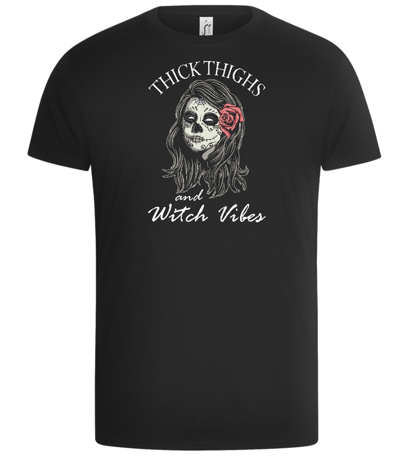 Thick Thighs Design - Basic Unisex T-Shirt_DEEP BLACK_front