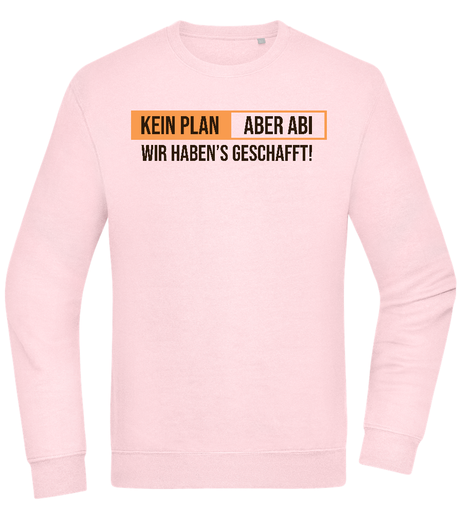 Kein Plan Aber Abi Design - Comfort Essential Unisex Sweater_LIGHT PEACH ROSE_front