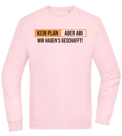 Kein Plan Aber Abi Design - Comfort Essential Unisex Sweater_LIGHT PEACH ROSE_front