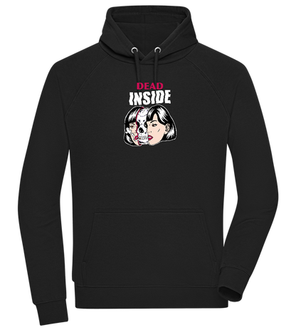 Dead Inside Skull Design - Comfort unisex hoodie_BLACK_front