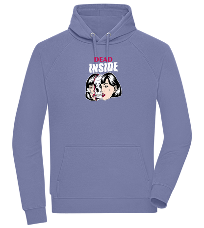 Dead Inside Skull Design - Comfort unisex hoodie_BLUE_front