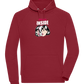 Dead Inside Skull Design - Comfort unisex hoodie_BORDEAUX_front