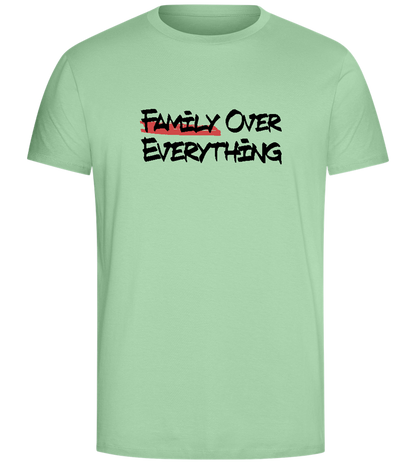 Family First Design - Comfort Unisex T-Shirt_ICE GREEN_front