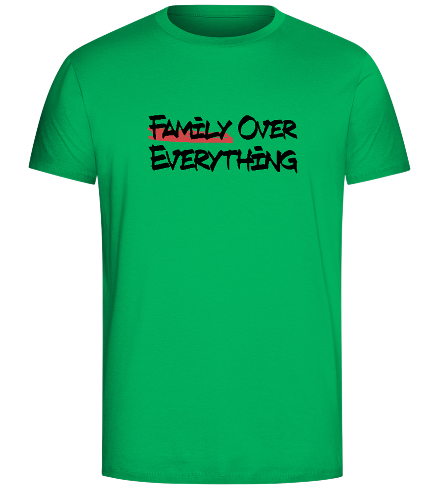 Family First Design - Comfort Unisex T-Shirt_SPRING GREEN_front