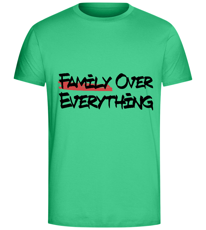 Family First Design - Comfort Unisex T-Shirt_SPRING GREEN_front