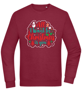 All I Want For Christmas Design - Comfort Essential Unisex Sweater