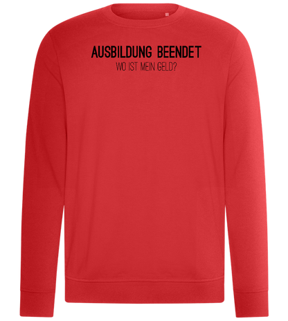 Ausbildung Beendet Design - Comfort unisex sweater_RED_front