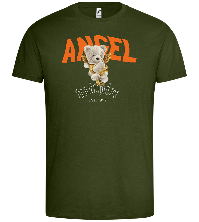 The Angel Within Teddy Design - Premium men's t-shirt_ARMY_front