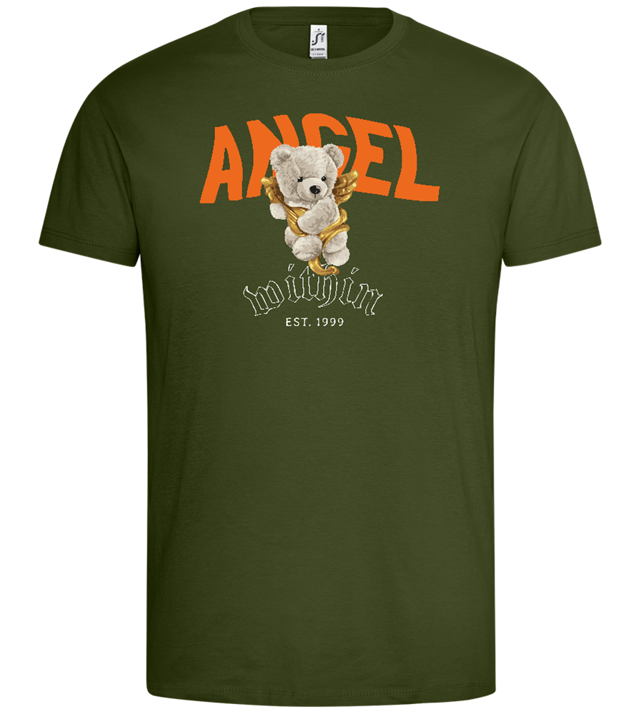 The Angel Within Teddy Design - Premium men's t-shirt_DARK KHAKI_front