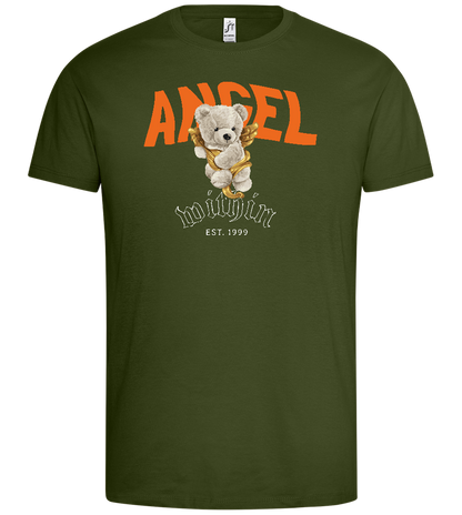 The Angel Within Teddy Design - Premium men's t-shirt_DARK KHAKI_front