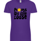Moms on the Loose Design - Premium women's t-shirt_DARK PURPLE_front